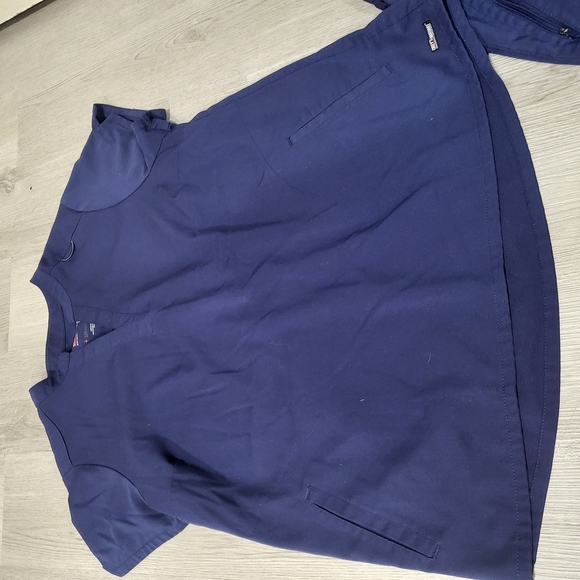 Greys Anatomy Navy Blue Women's Scrub Set - Picture 4 of 5